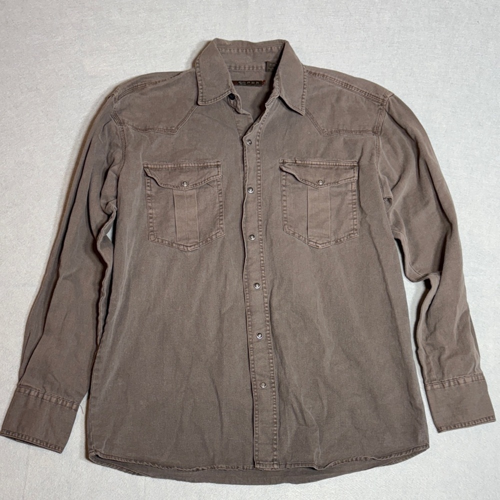 Roper Men's Brown Button Down Shirt